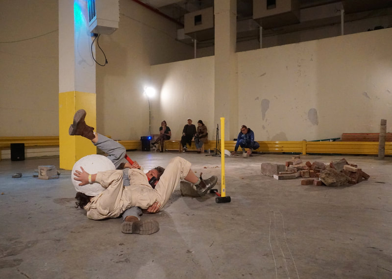 Wild Actions - Patience, Carley McCready-Bingham, Ginger Wagg (Chapel Hill, NC, USA),
Frivolous Artist: Sculpture Garden, PERFORMANCE IS ALIVE AT SATELLITE ART SHOW NYC 2019 | PHOTO BY RACHEL RAMPLEMAN